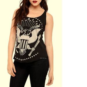 Ramones Seal punk rock Official Cut-Off Tank Top Official L NWT